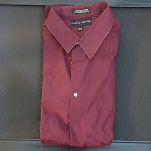 Croft & Barrow Men's Deep Red Dress Shirt